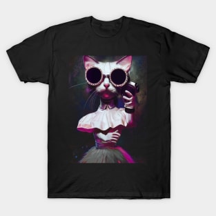 Cat Girl Vintage T-Shirt